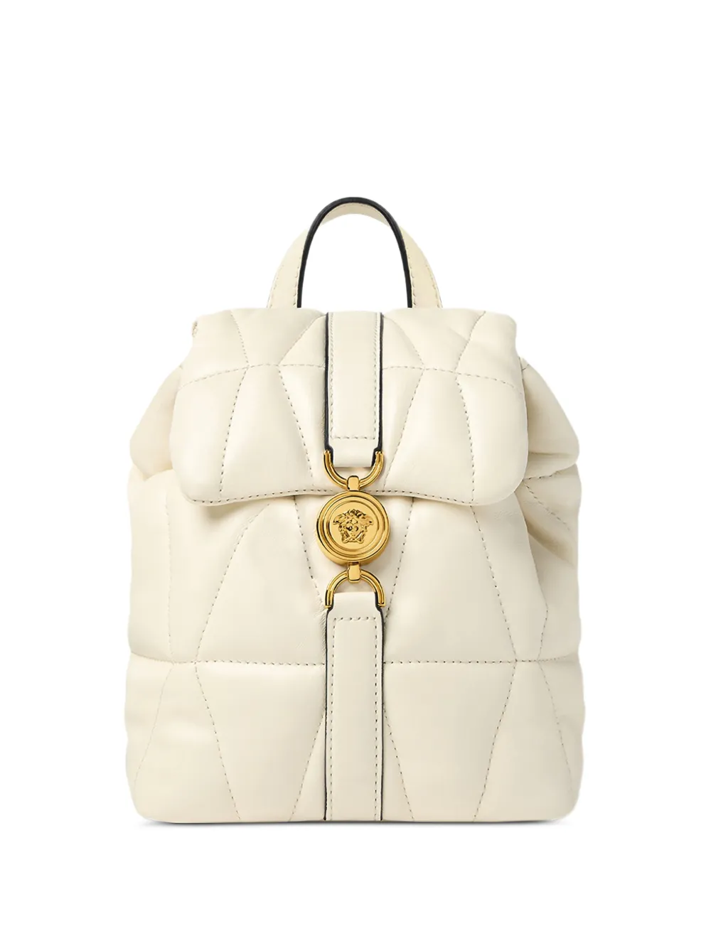 Versace Kleio quilted drawstring backpack - Toni neutri