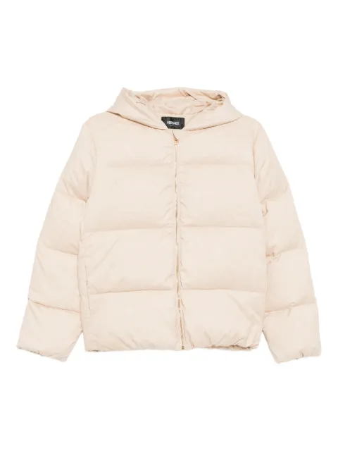 Versace Kids jacquard puffer jacket