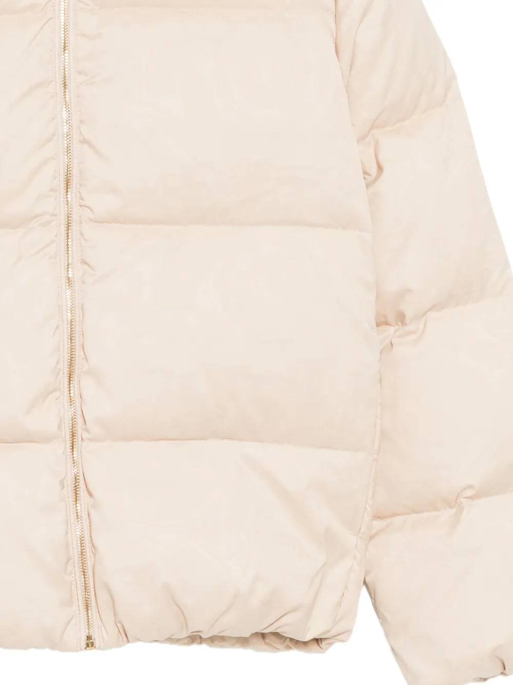 Versace Kids Donsjack met jacquard Beige