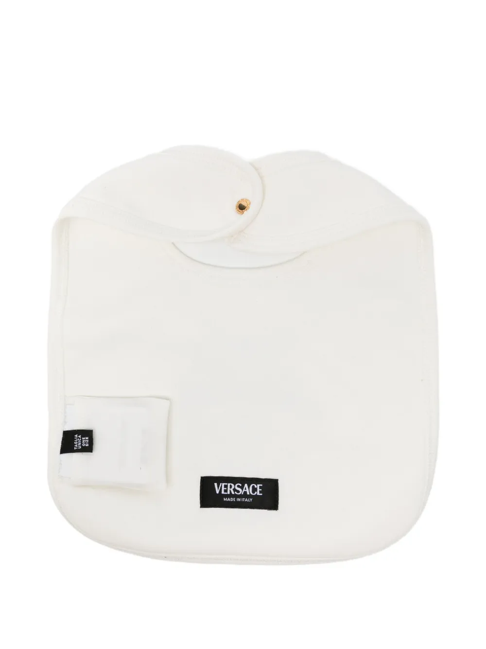Versace Kids logo-printed bibs - Wit