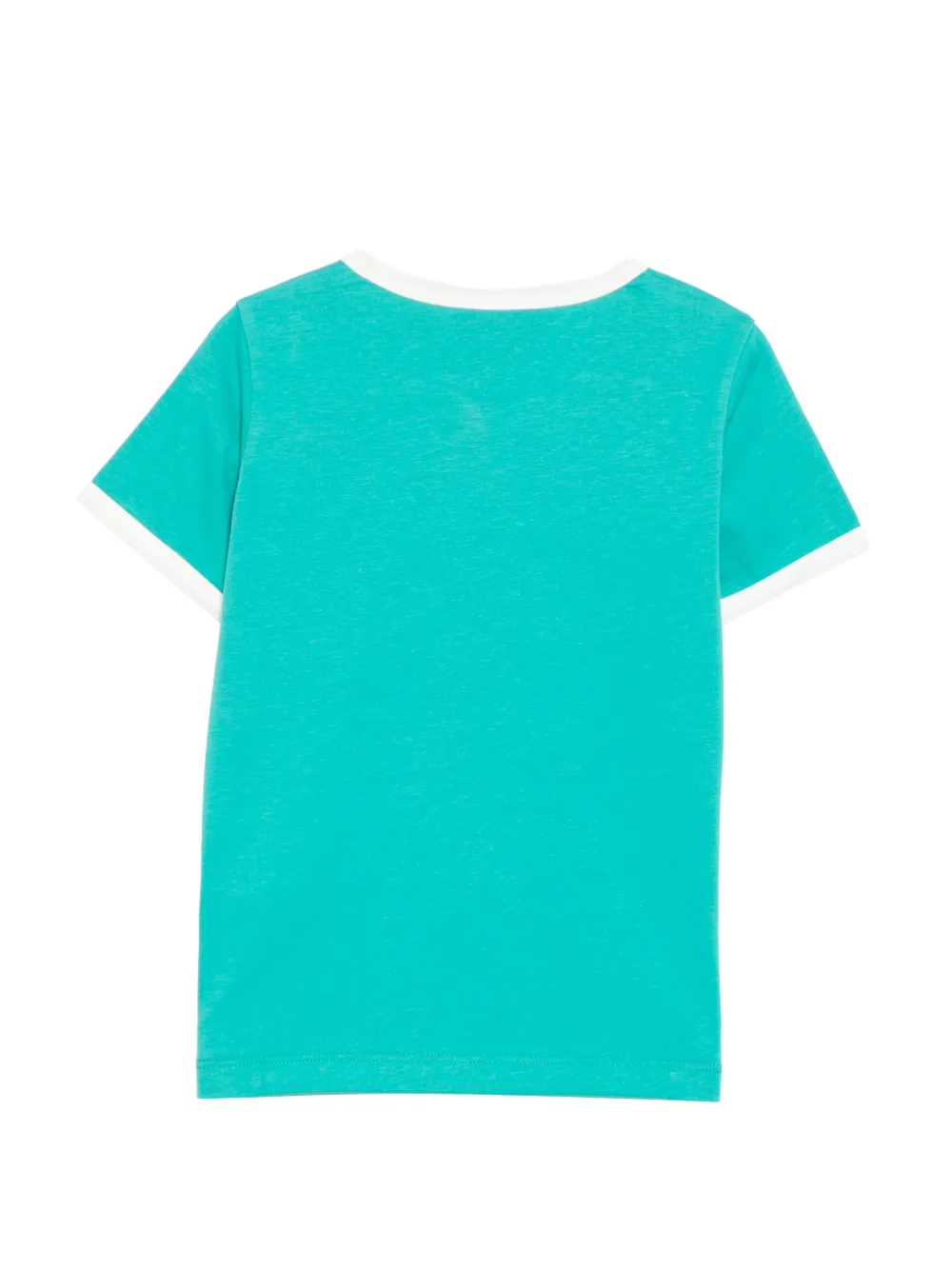 Versace Kids Ringer T-shirt met logo Groen