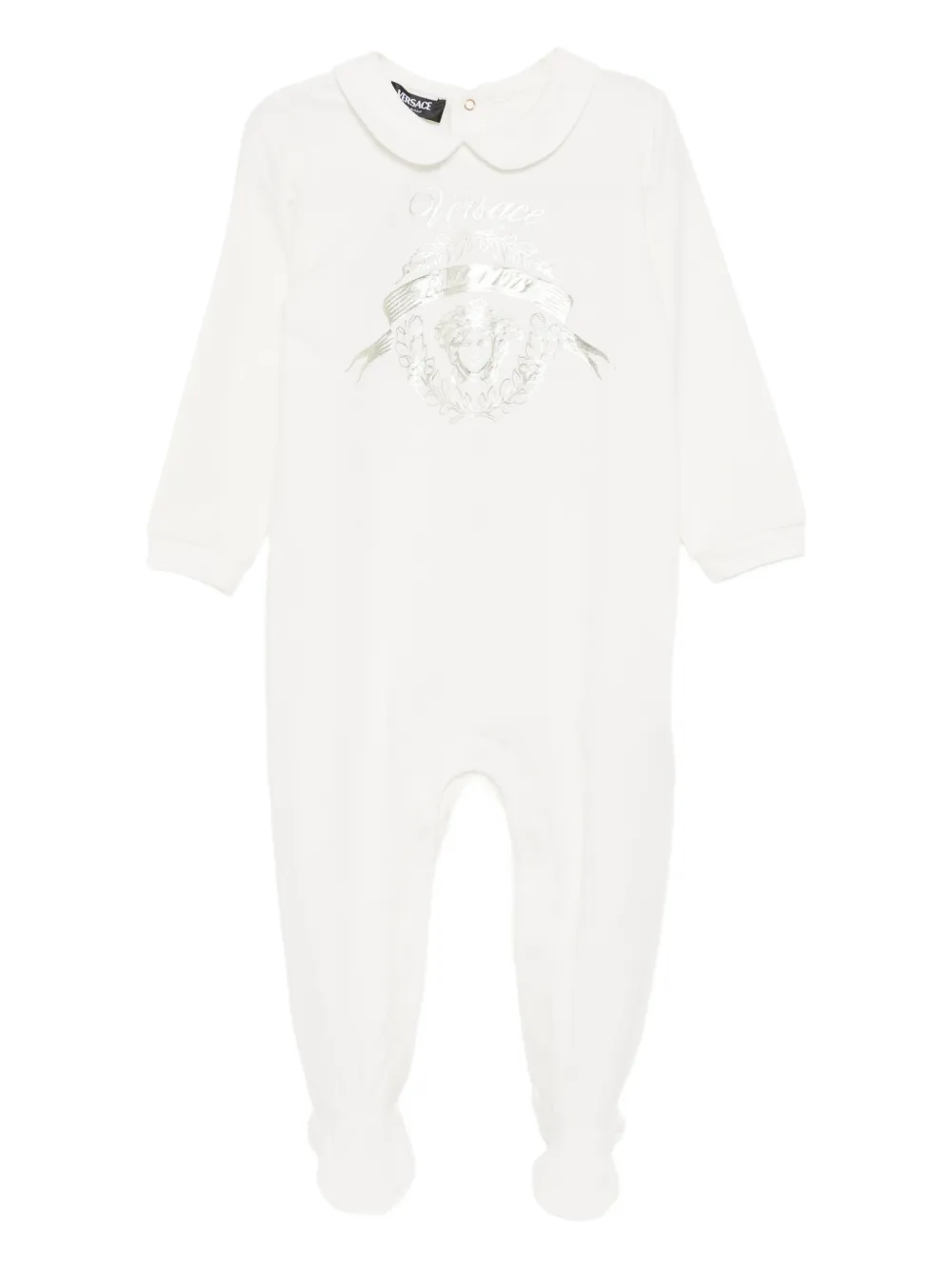 Versace Kids graphic-print pajama - Bianco