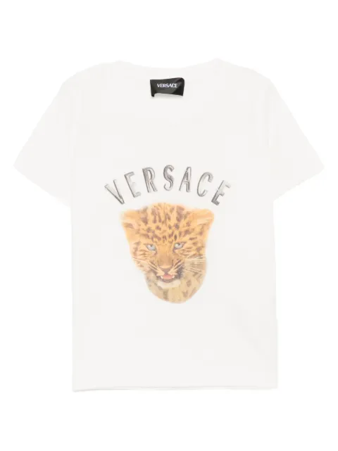 Versace Kids playera con estampado gráfico