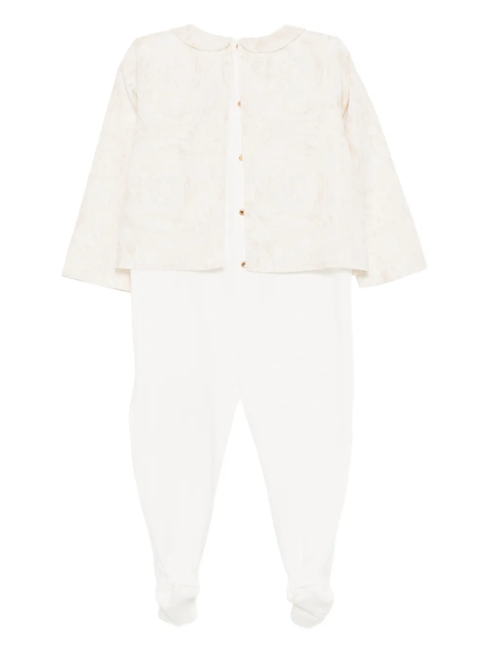 Versace Kids Badpak met bloemenprint Beige
