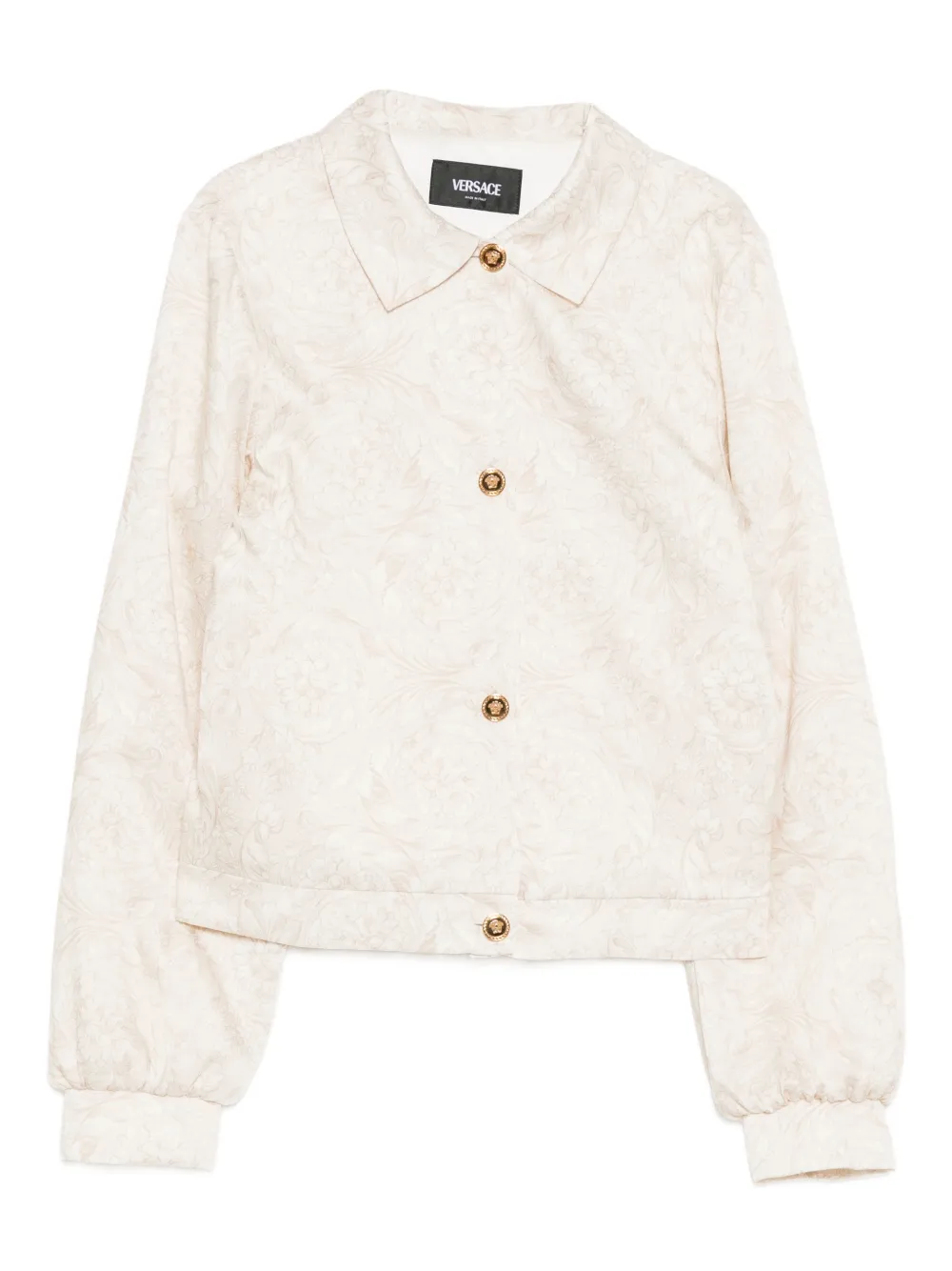 Versace Kids Barocco twill jacket - Neutrals