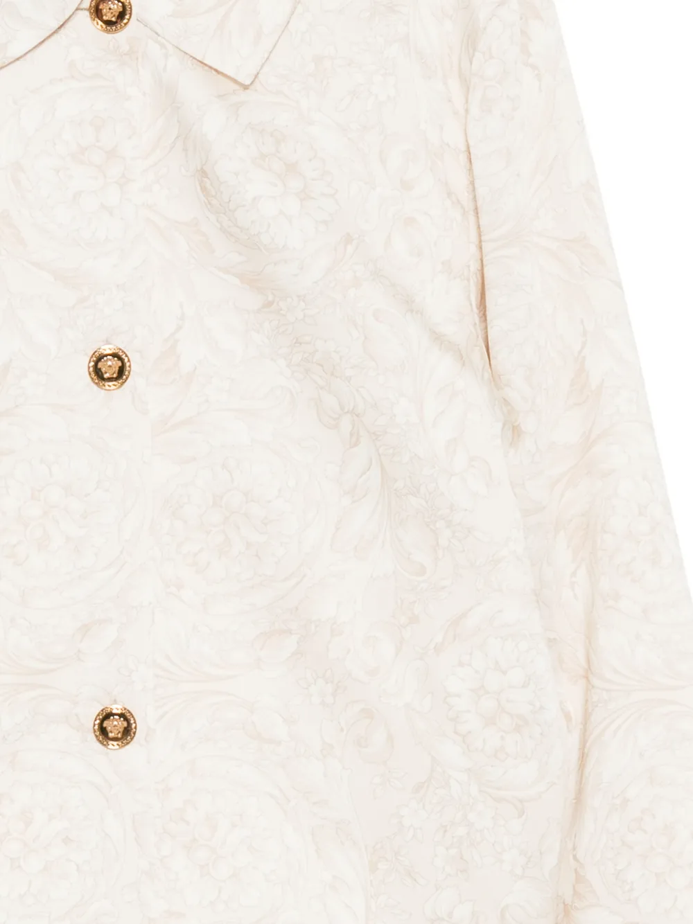 Versace Kids Barocco twill jack Beige