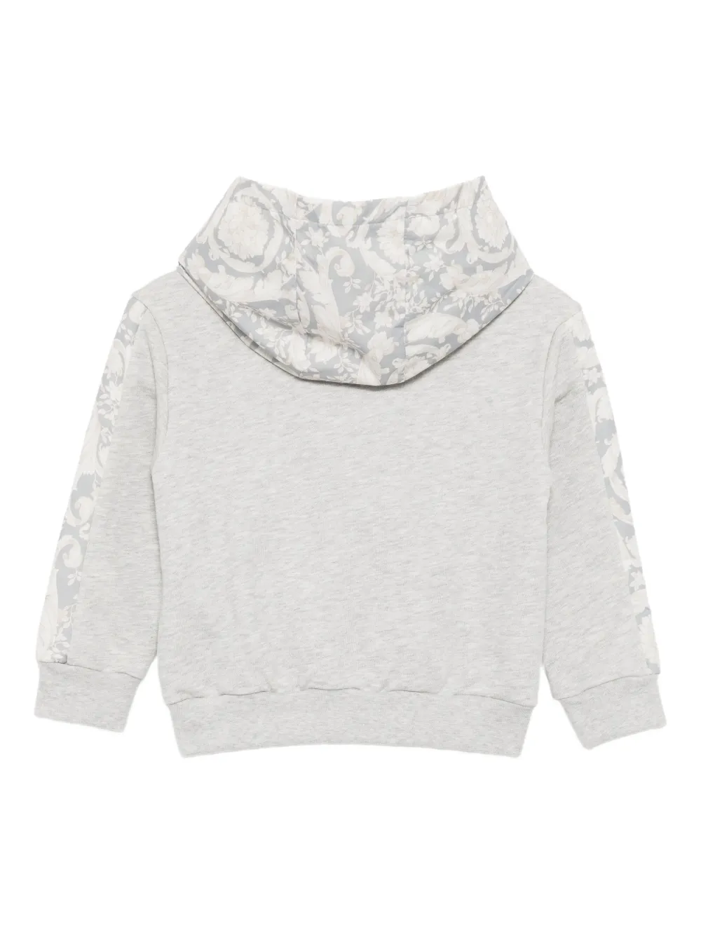 Versace Kids Hoodie met bloemenprint Grijs
