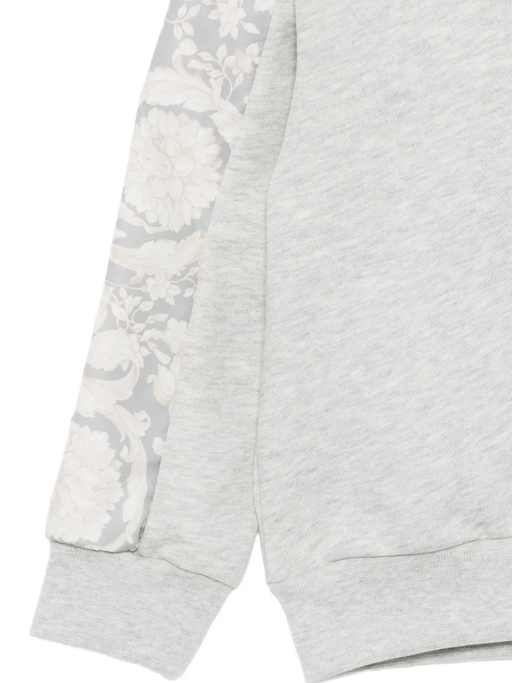 Versace Kids Hoodie met bloemenprint Grijs
