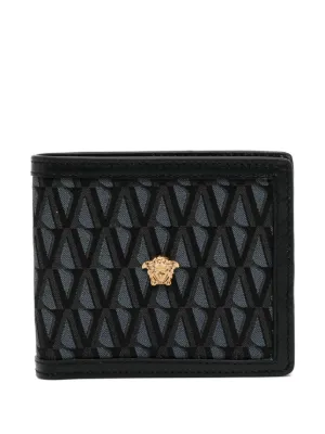 VERSACE 財布 Versace Myth Leather Wallet Black,Gold | VERSACE US
