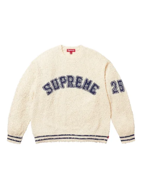 Supreme sudadera texturizada con cuello redondo
