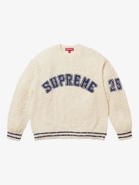 Supreme crew-neck textured sweatshirt