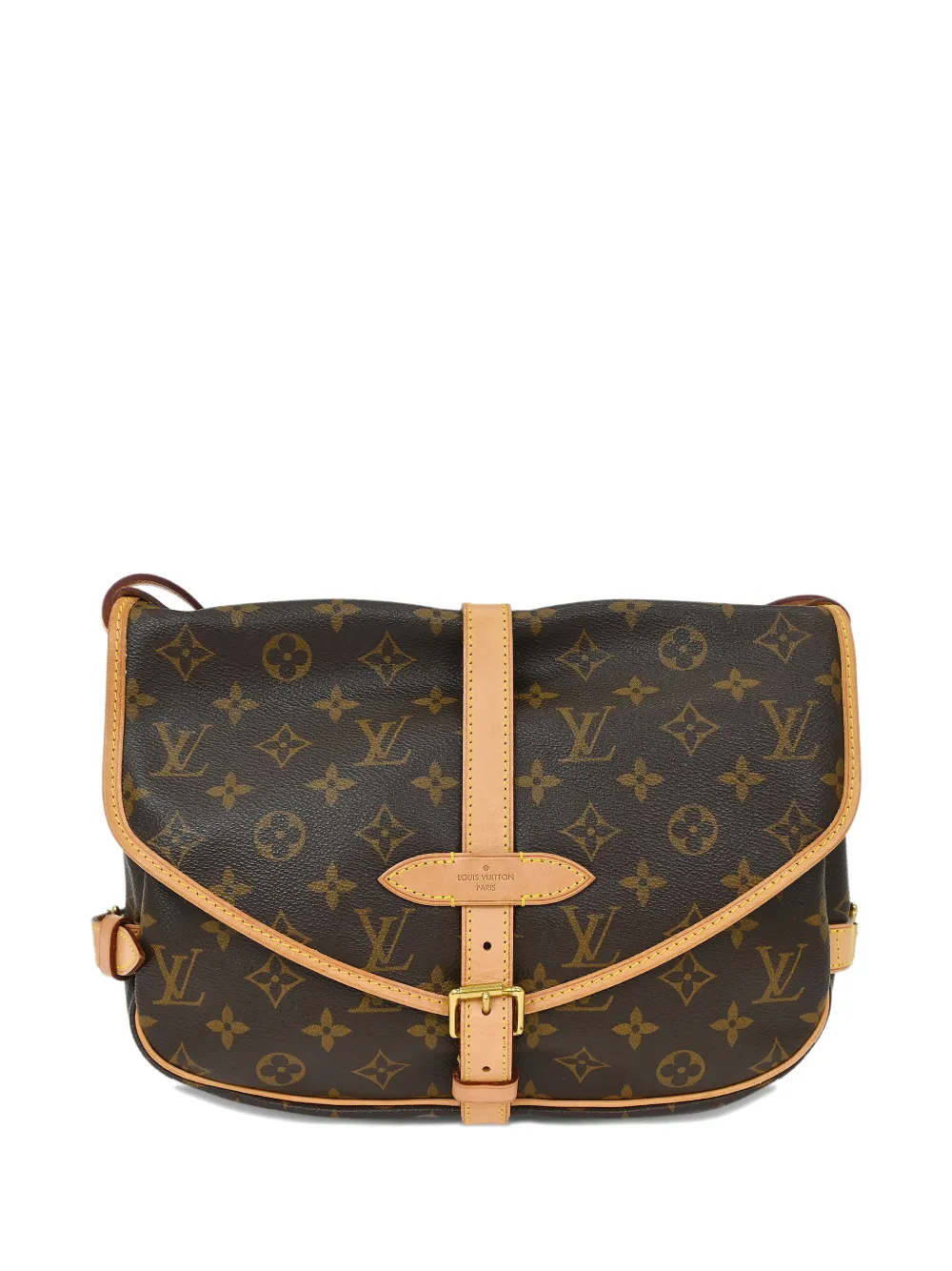 Louis Vuitton Pre-Owned 2013 30 Saumur Monogram messenger bag - Marrone