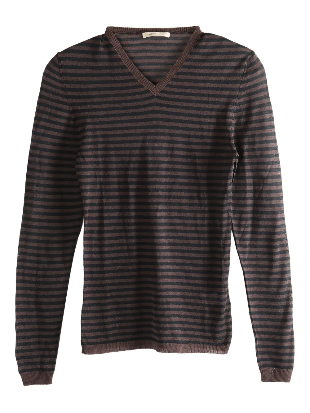 Paloma Wool striped V-neck top - Marrone