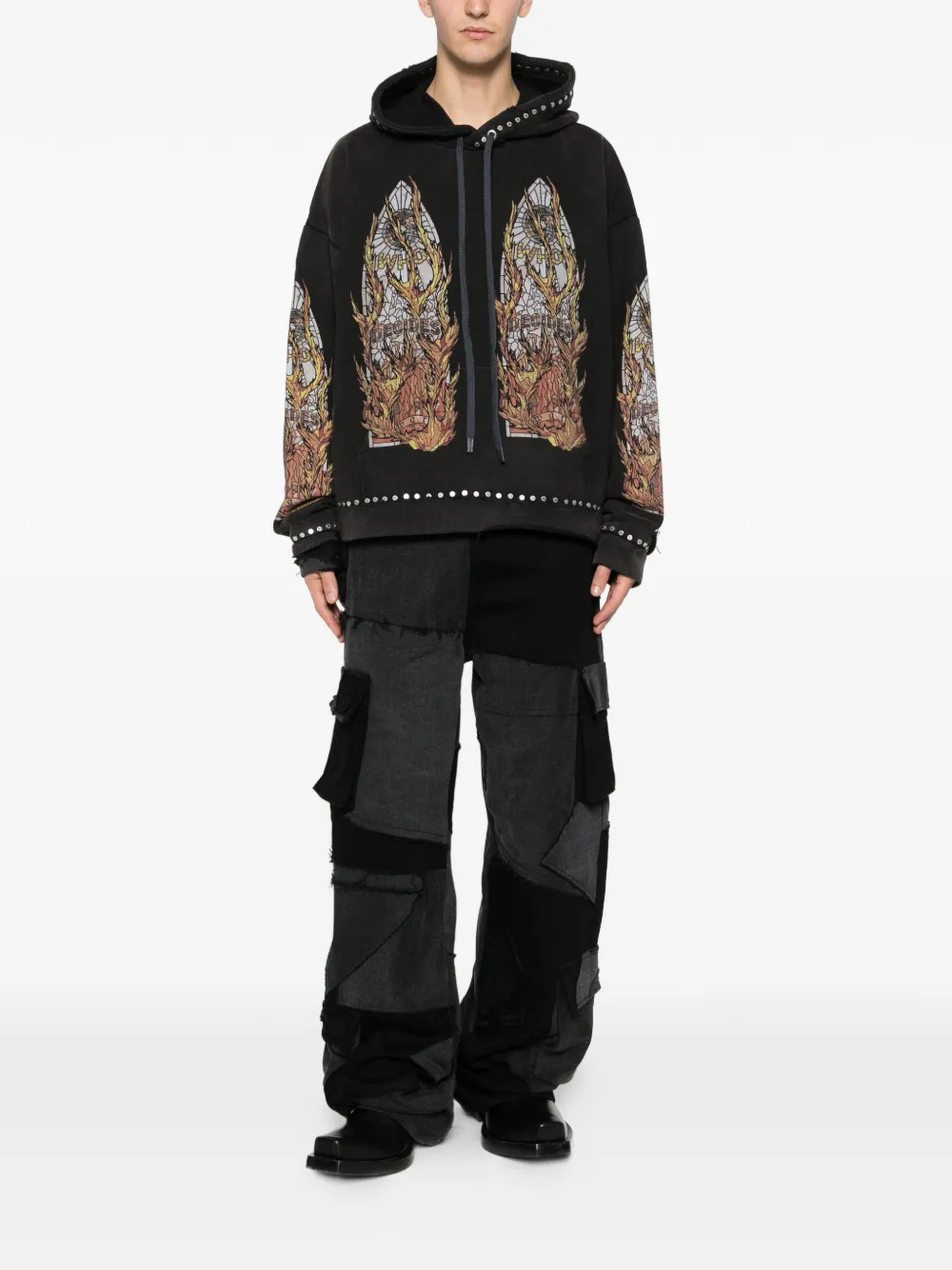 Who Decides War hoodie con estampado gráfico y apliques | Hoodies | Image 2