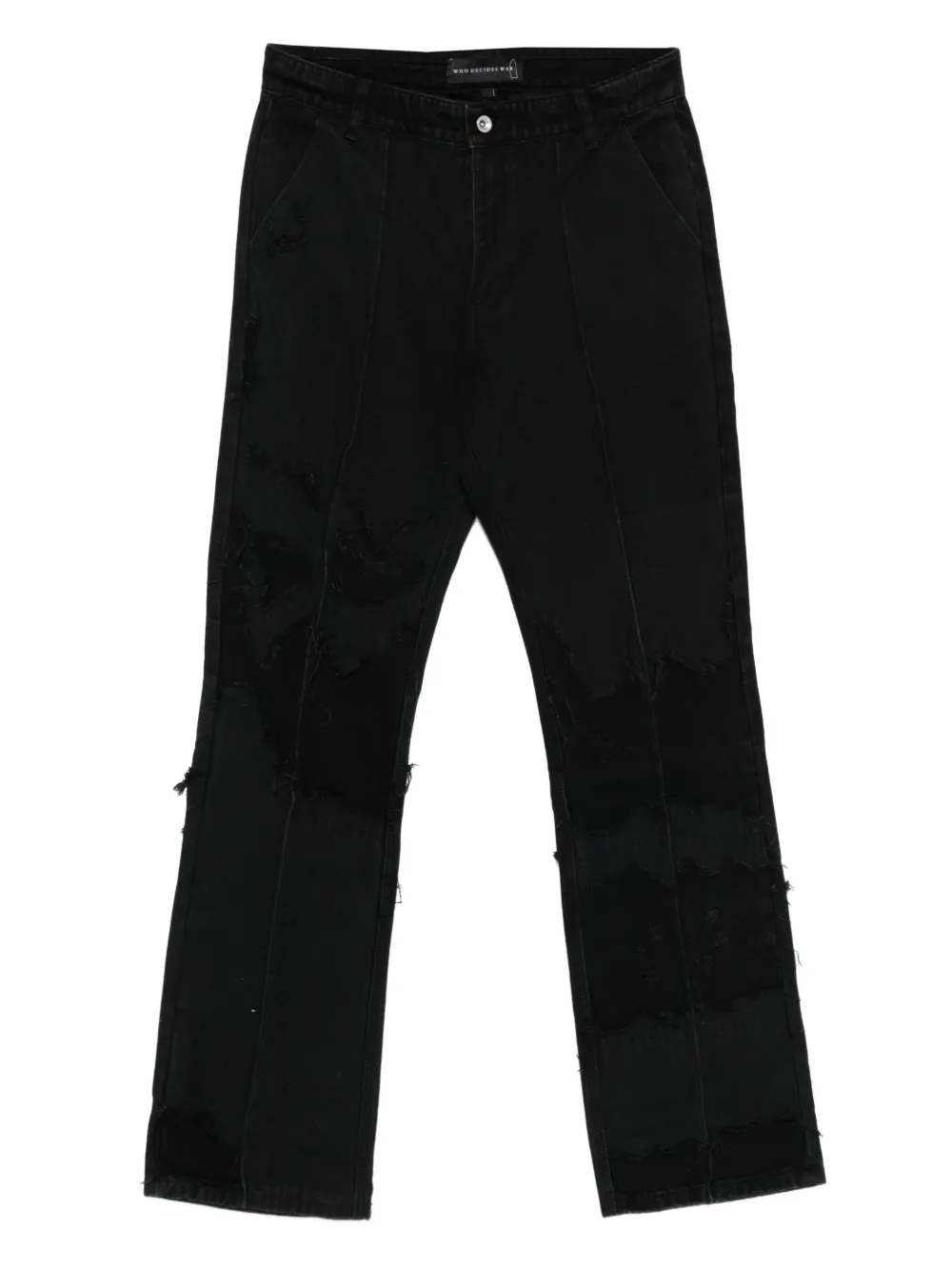 Who Decides War Ruin distressed jeans - Nero