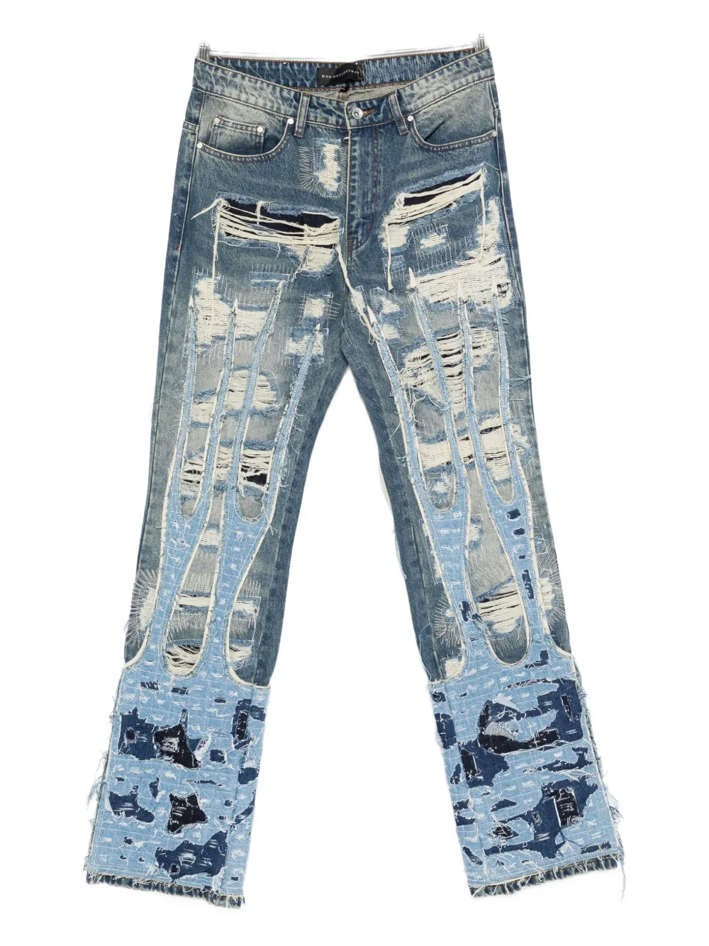 Who Decides War buttoned jeans - Blu
