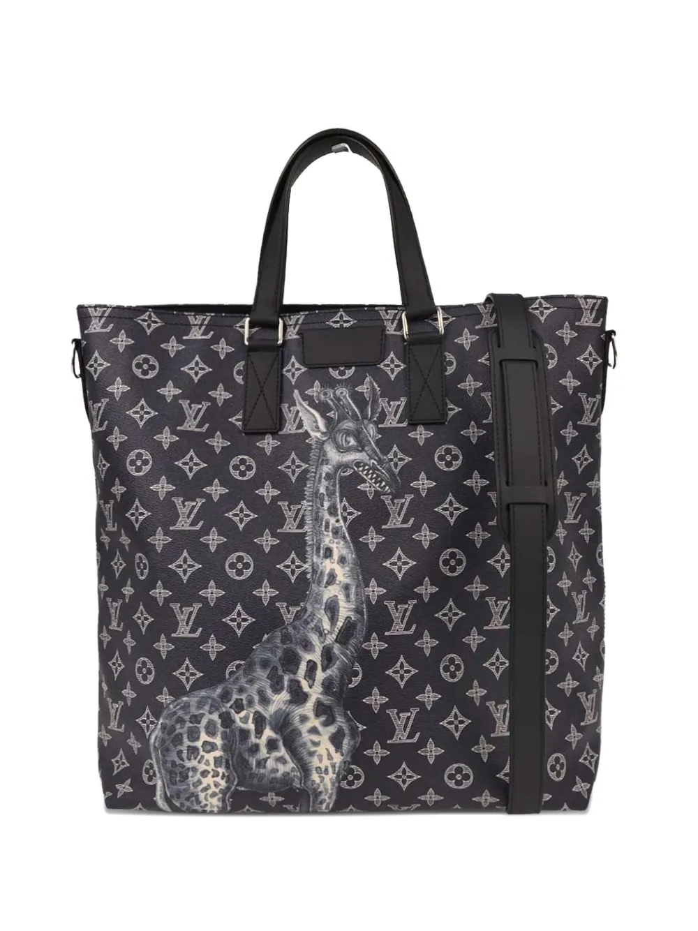 Louis Vuitton Pre-Owned Borsa tote MM con monogramma 2017 - Nero