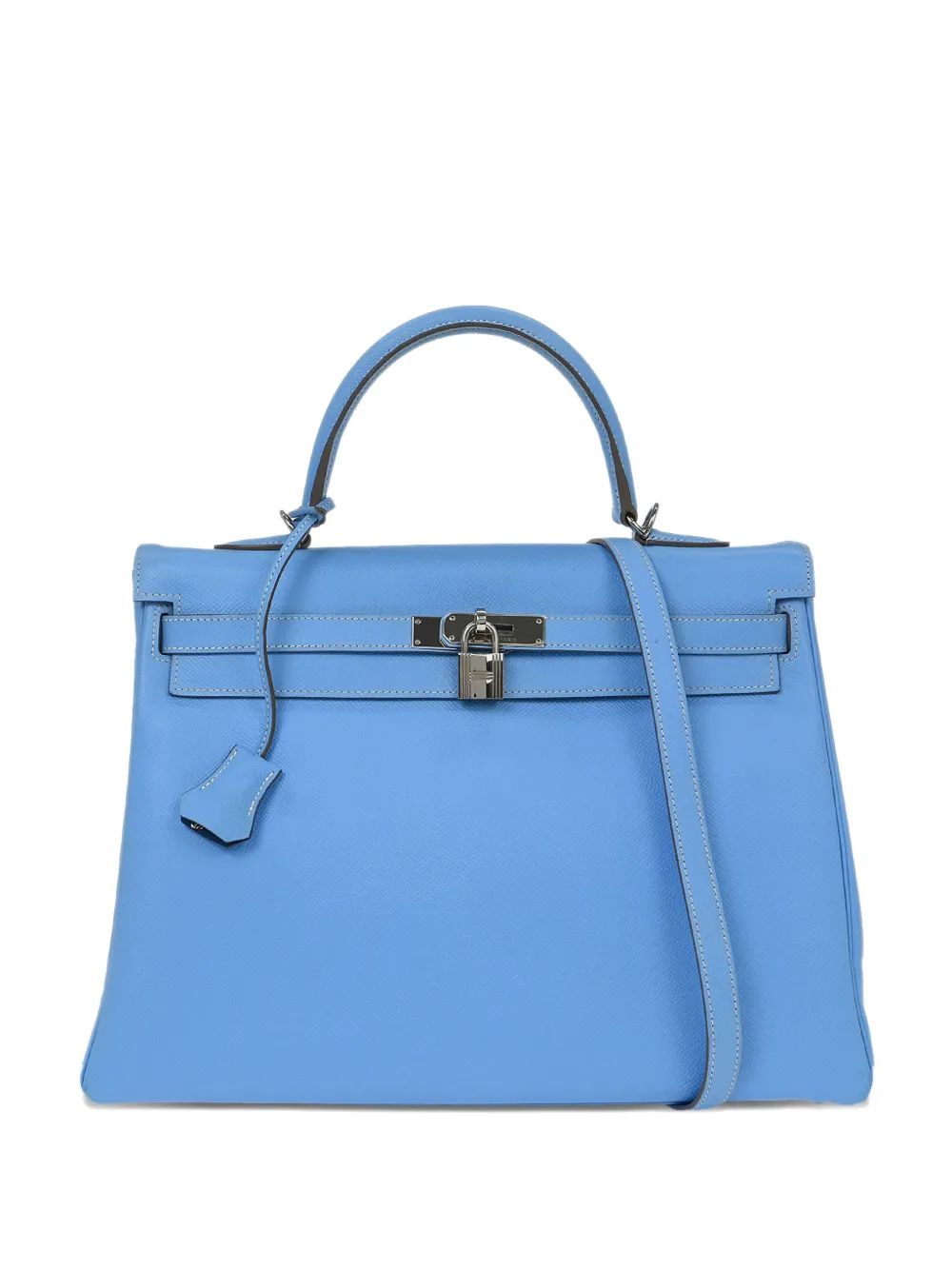 Hermès Pre-Owned Borsa tote Kelly 35 in pelle Epsom 2011 - Blu