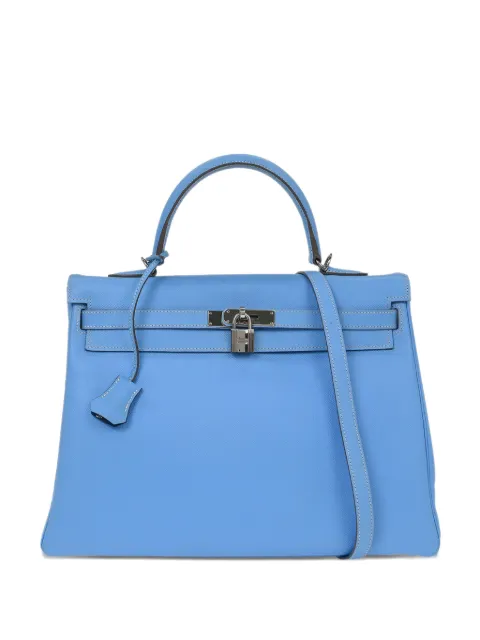 Hermès Pre-Owned 2011 35 Epsom Kelly strap tote bag