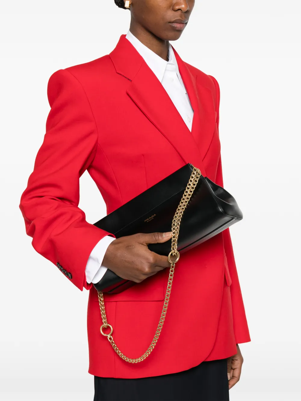 Prada medium Enchaîné shoulder bag - Zwart