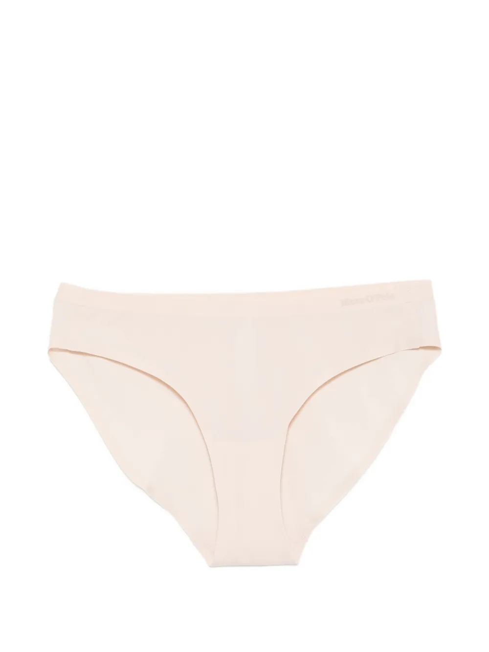 Marc O'Polo Set van twee slips met uitgesneden details en logoprint Beige