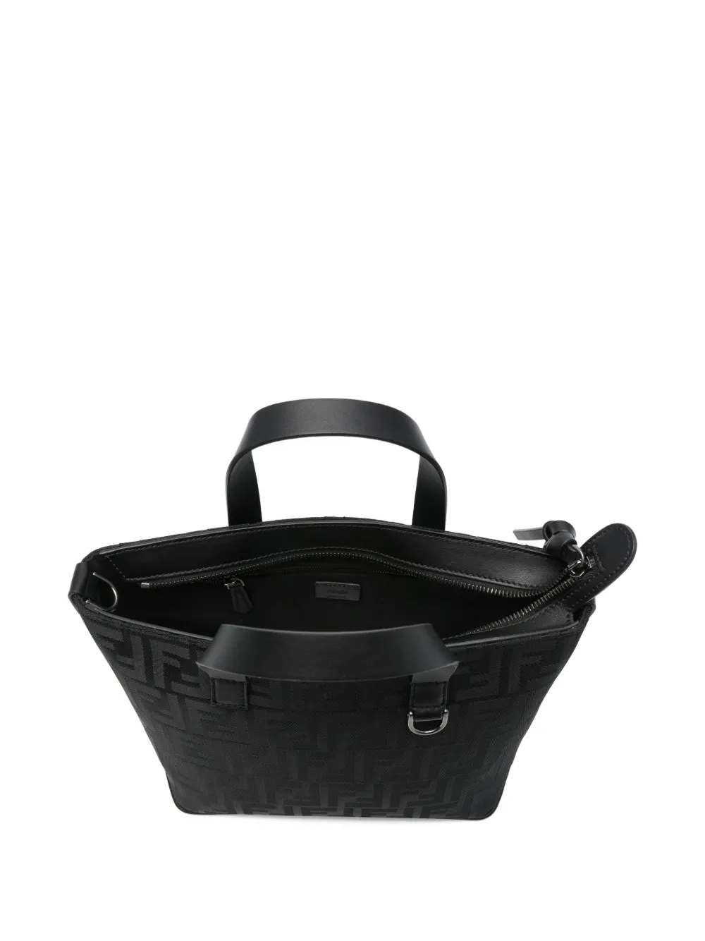 FENDI Shopper met monogram-print Zwart