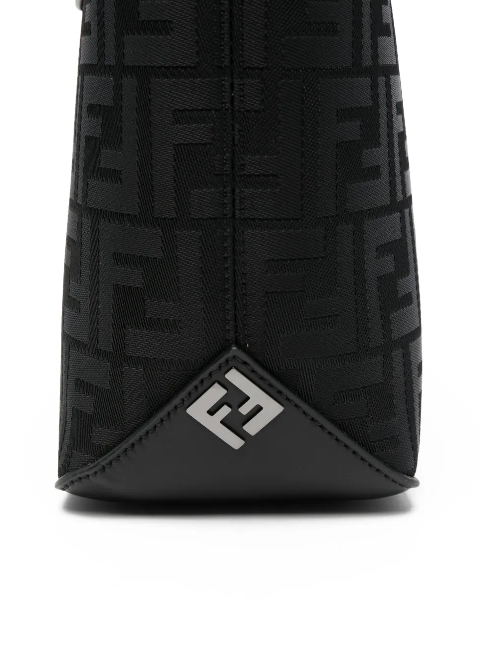 FENDI Shopper met monogram-print Zwart