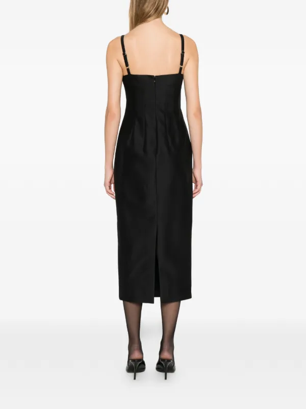 Khaite Lotte Midi Dress - Black
