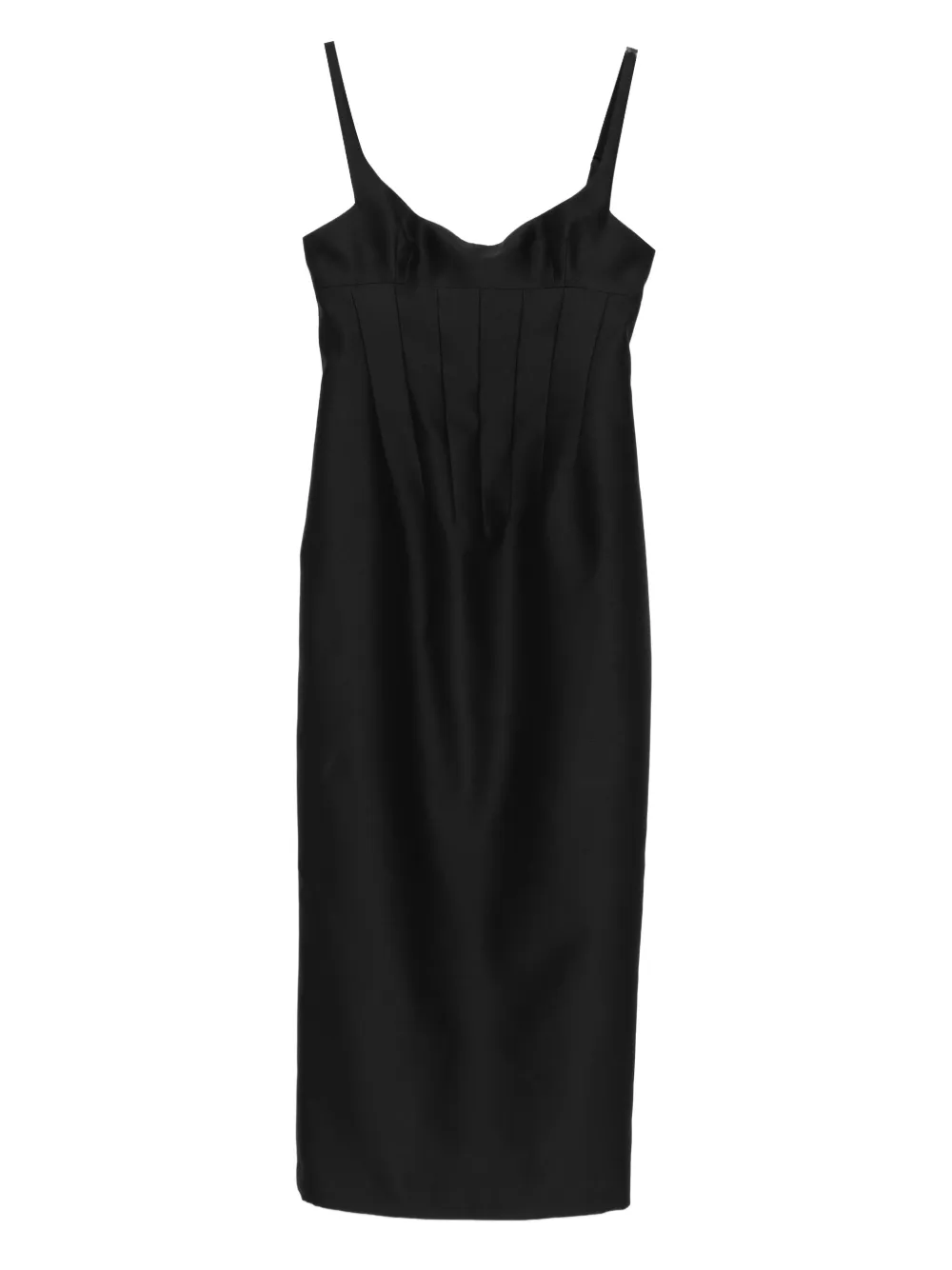 Khaite Lotte Midi Dress In Black