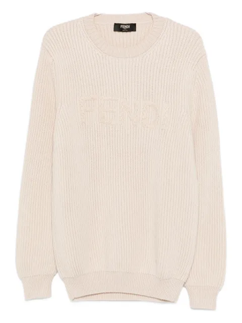 FENDI logo-embroidered sweater