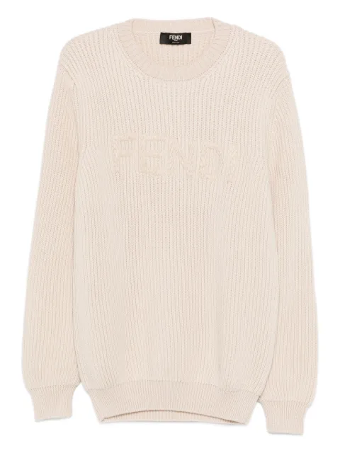 FENDI logo-embroidered sweater