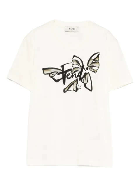 FENDI playera con estampado gráfico
