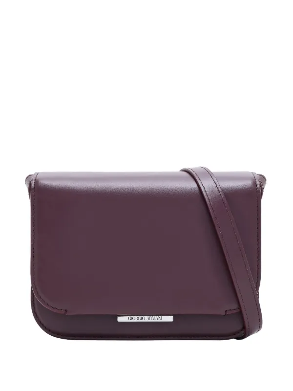 Giorgio Armani Small X 10 Corso Como Push-lock Shoulder Bag in Red