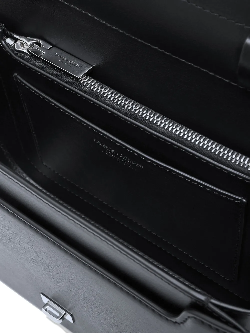 Giorgio Armani x 10 Corso Como kleine leren crossbodytas Zwart