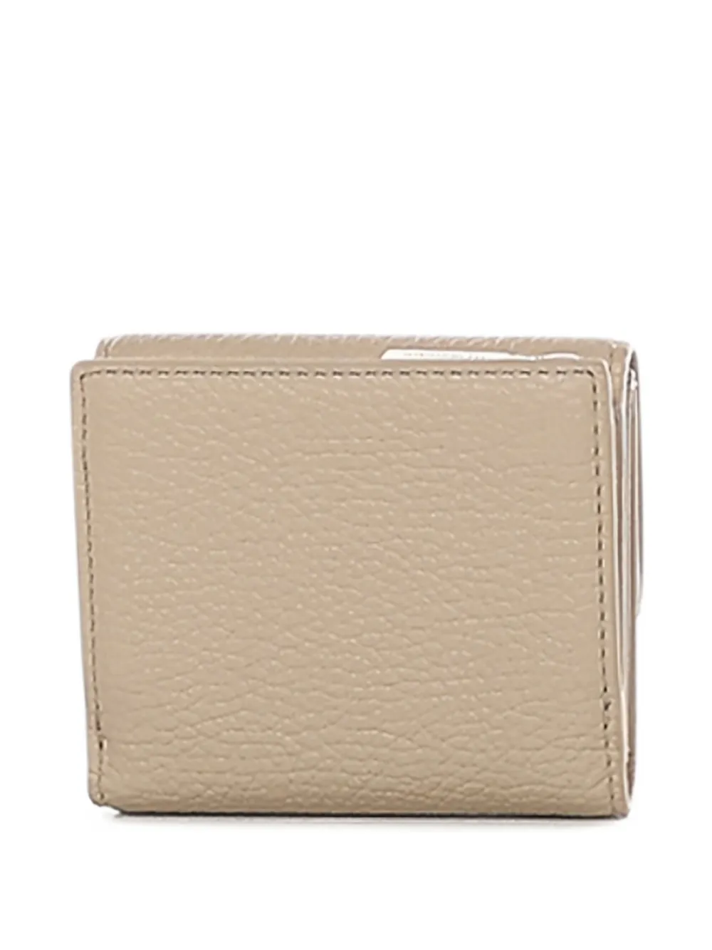 Coccinelle small textured-leather wallet - Beige