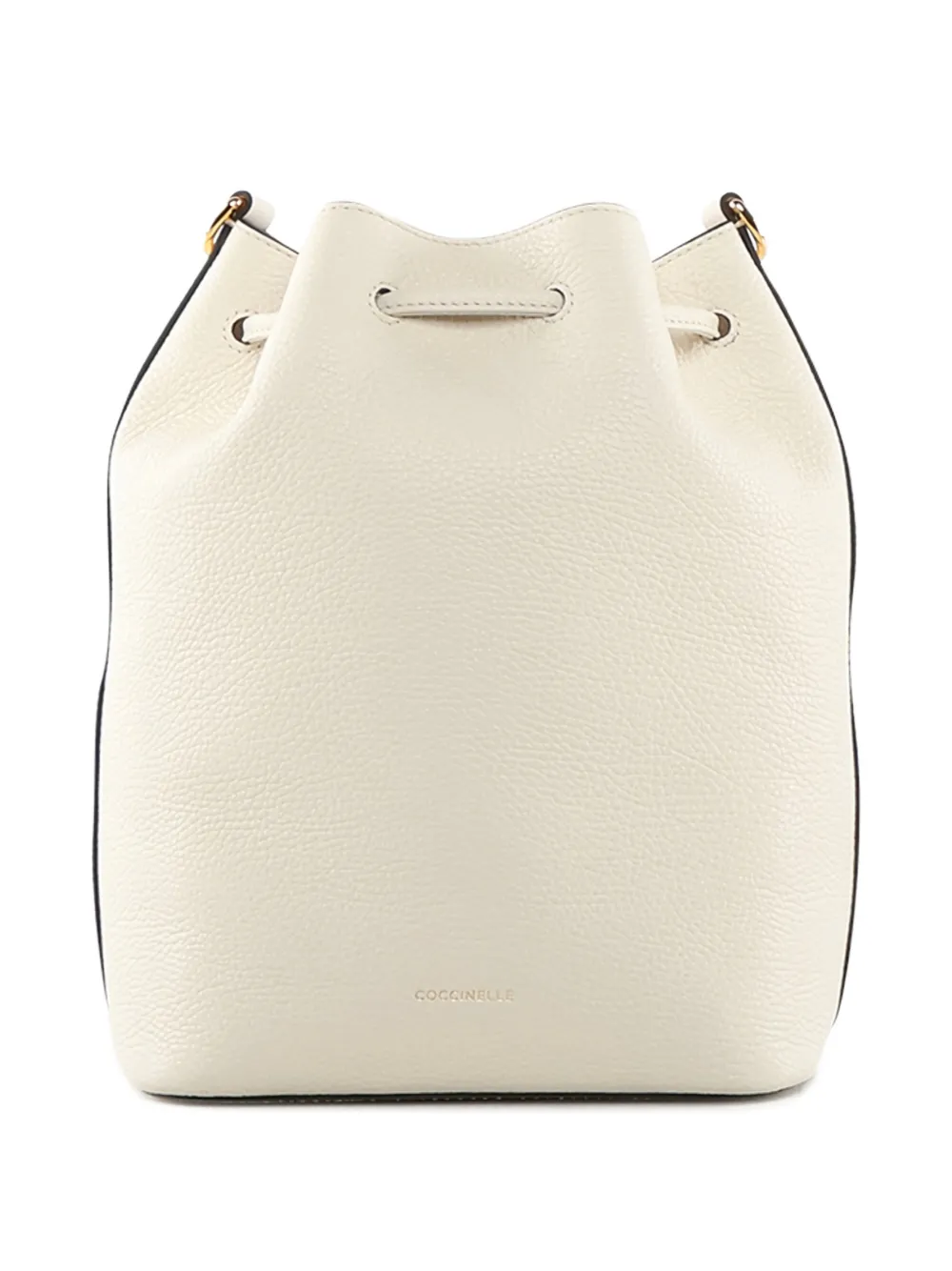 Coccinelle Pocket bucket-tas met trekkoord Wit