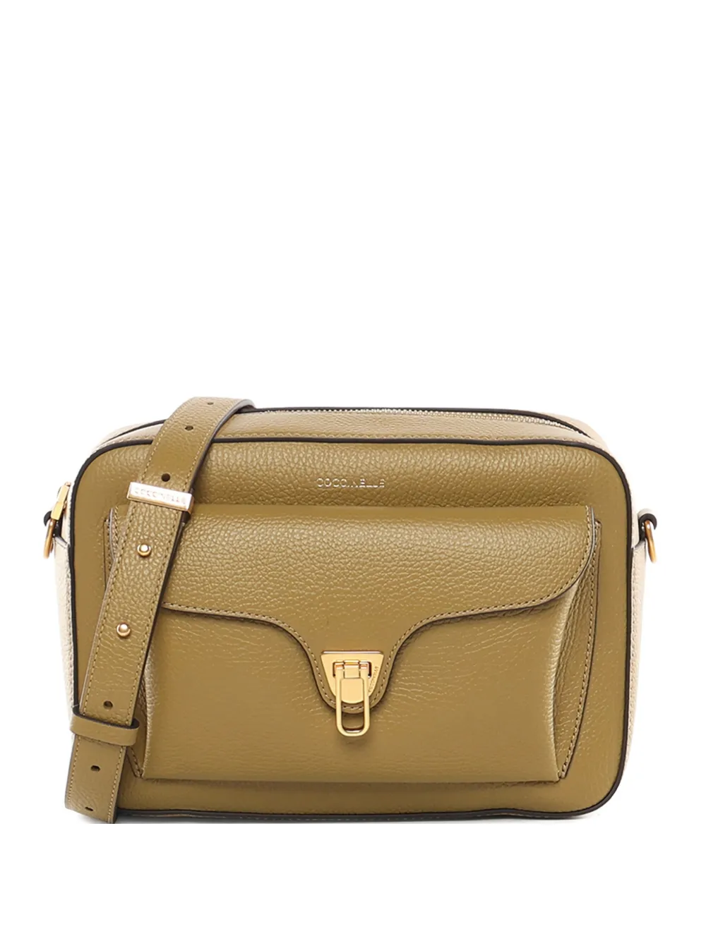 Coccinelle large Beat leather tote bag - Verde