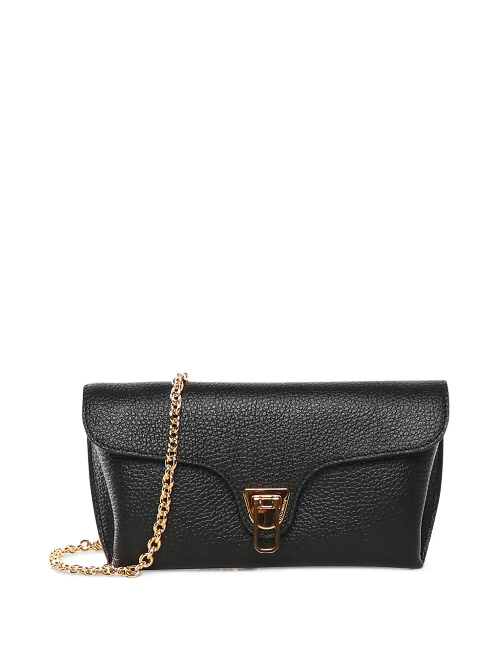 Coccinelle Leren shopper met omslag Zwart