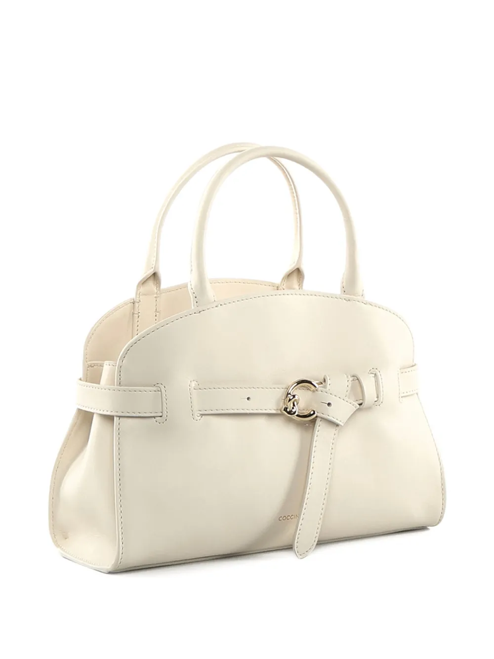 Small Sabine Buckle-Detail Leather Tote Bag