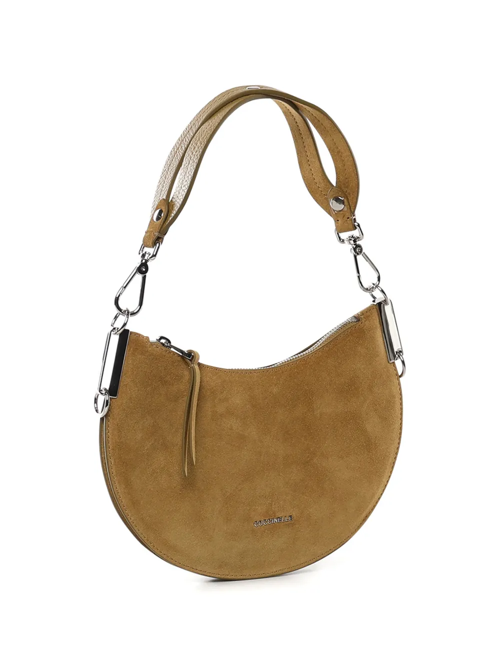  Coccinelle Small Sunup Suede Tote Bag - Green 