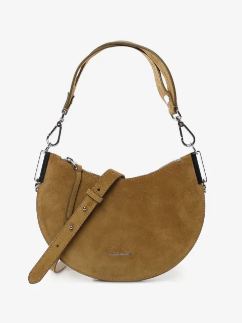 Coccinelle small Sunup suede tote bag