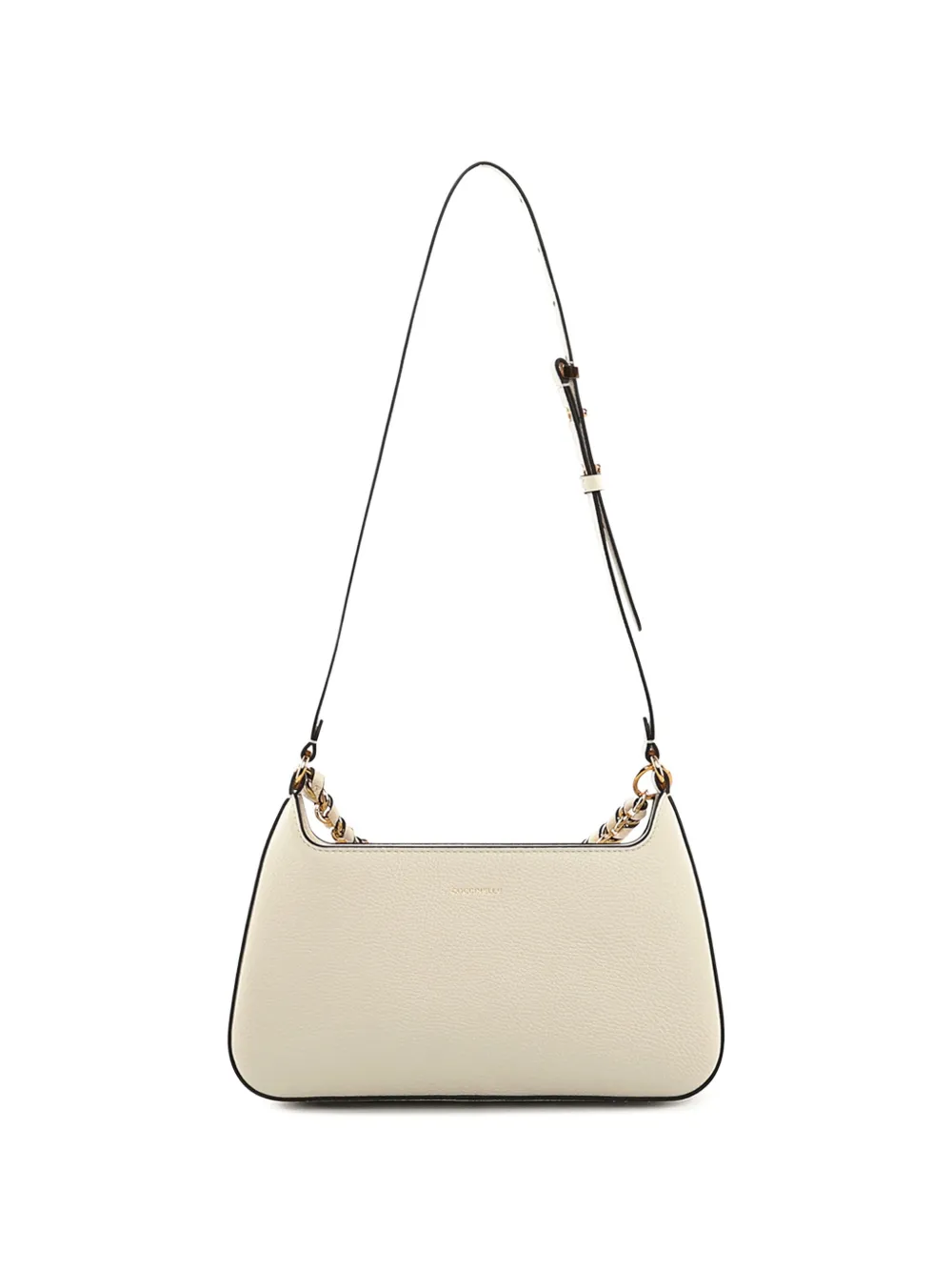 Coccinelle chain leather shoulder bag - Beige