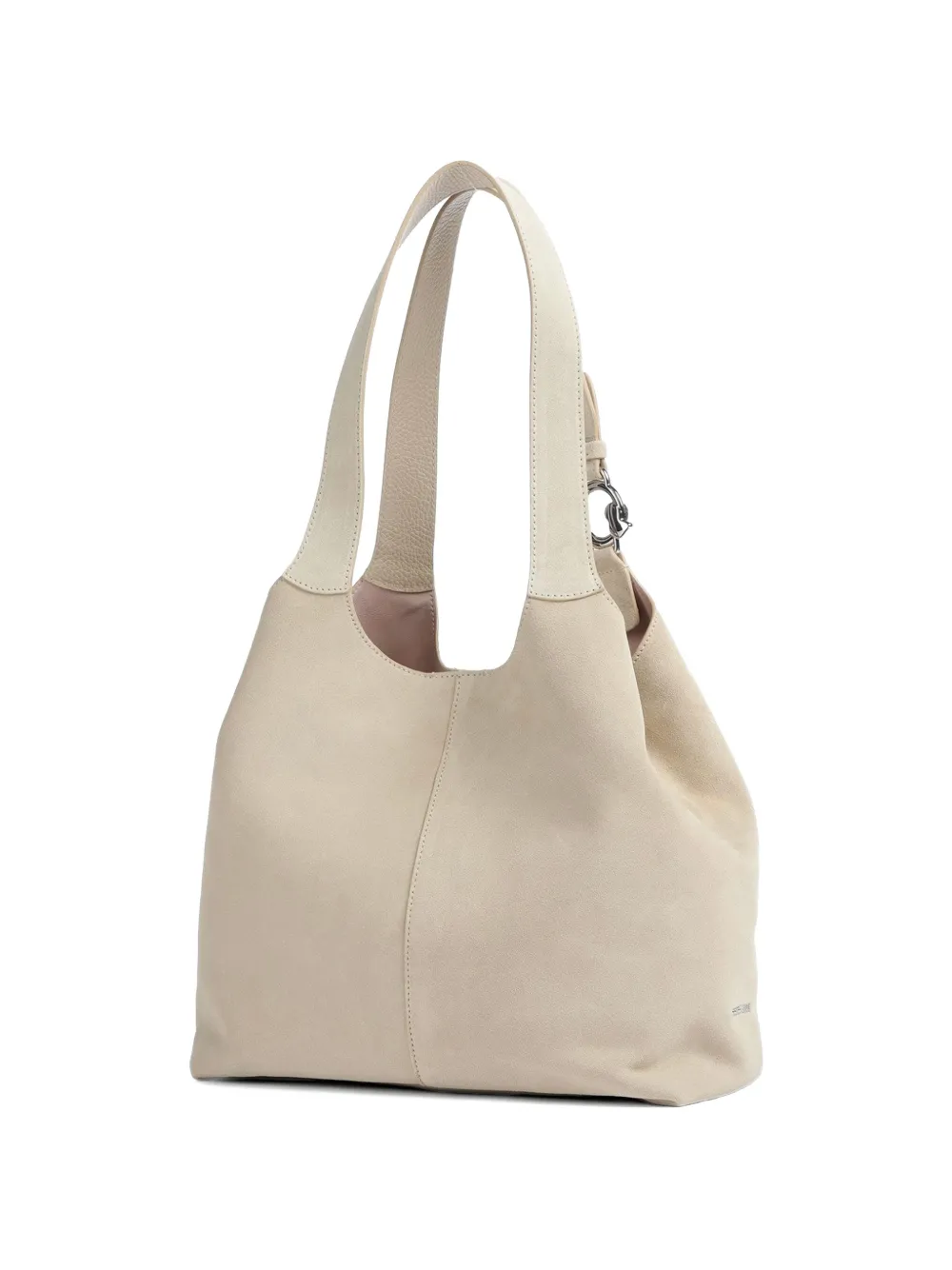 Coccinelle mini C-Easy suede shoulder bag - Toni neutri