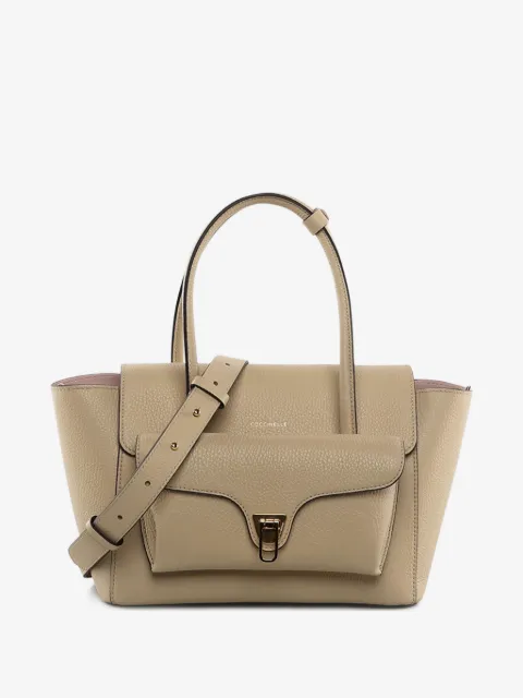Coccinelle tote mediana de piel