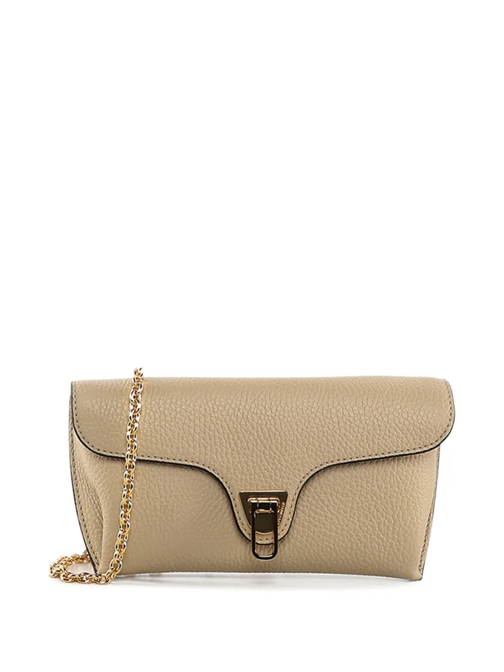 Coccinelle Medium leren shopper Beige