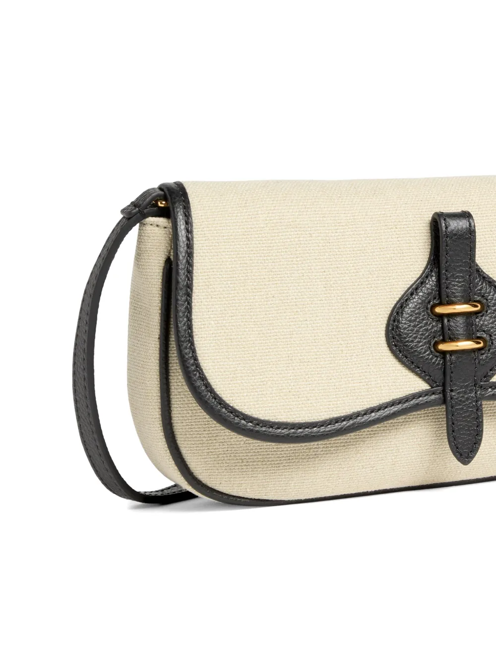 Coccinelle Mavery kleine clutch met gesp Beige