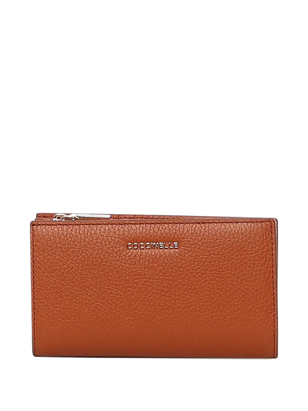 Coccinelle zip leather wallet - Marrone