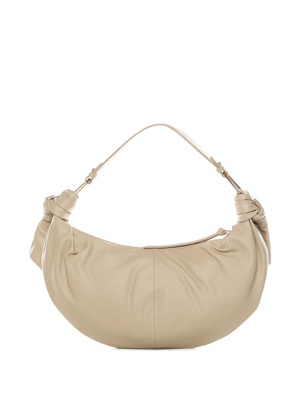 Coccinelle medium knotted tote bag - Beige