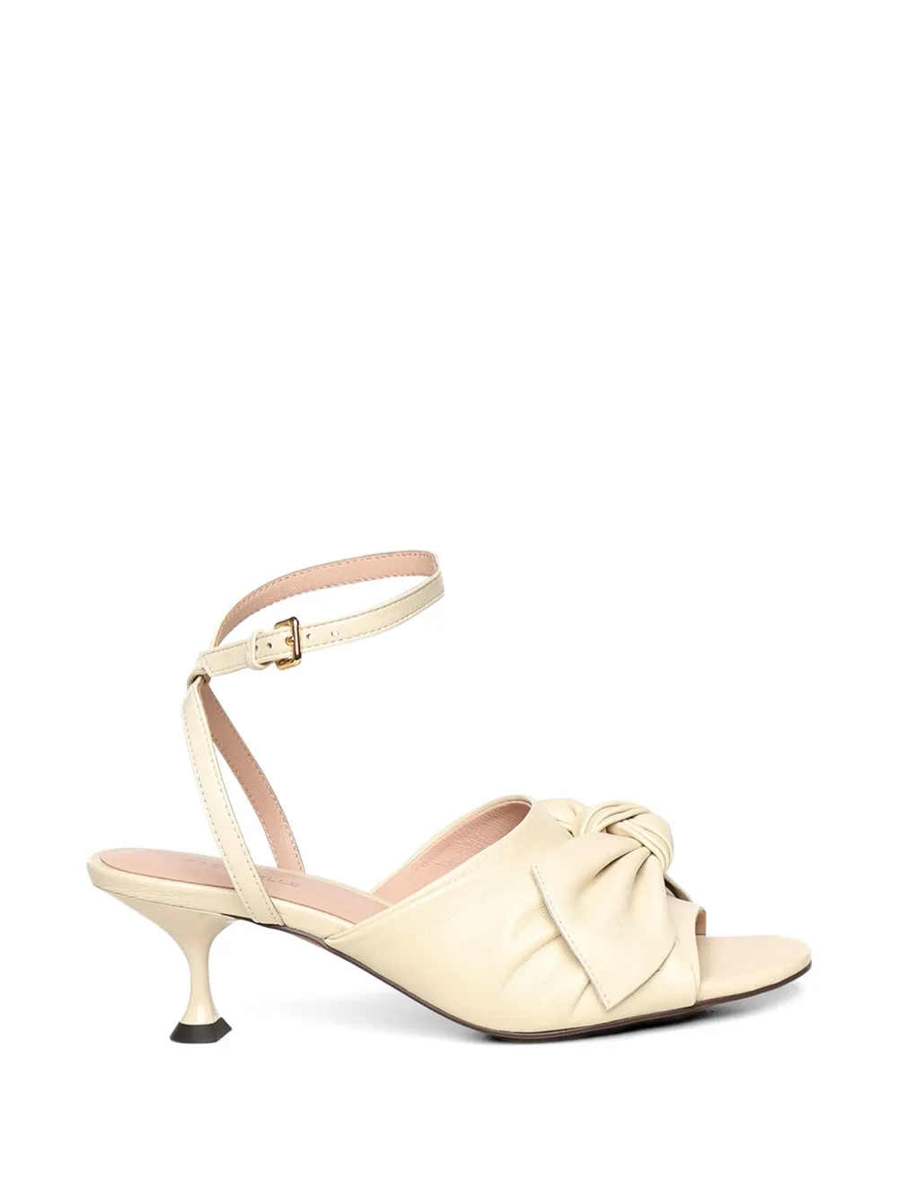 Coccinelle knotted leather sandals - Toni neutri