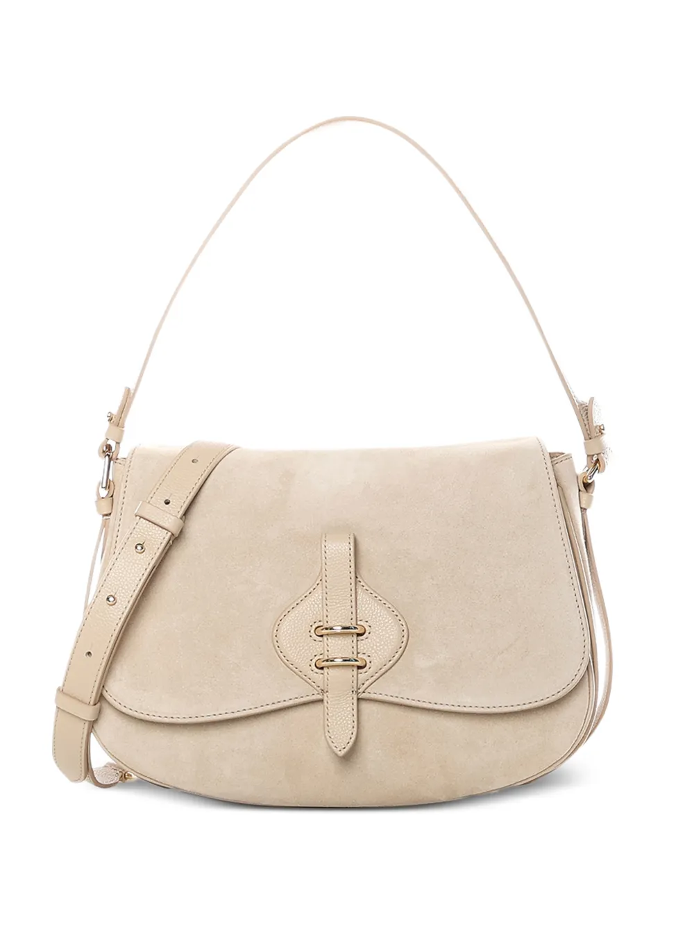 Coccinelle large Mavery leather shoulder bag - Toni neutri